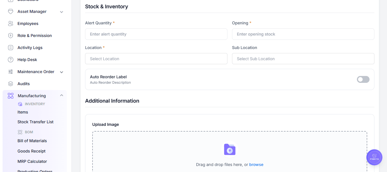 Item Stock and Inventory