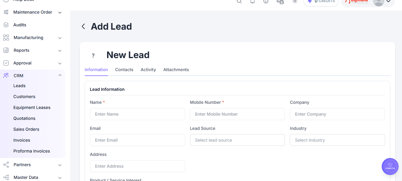Add Lead Form